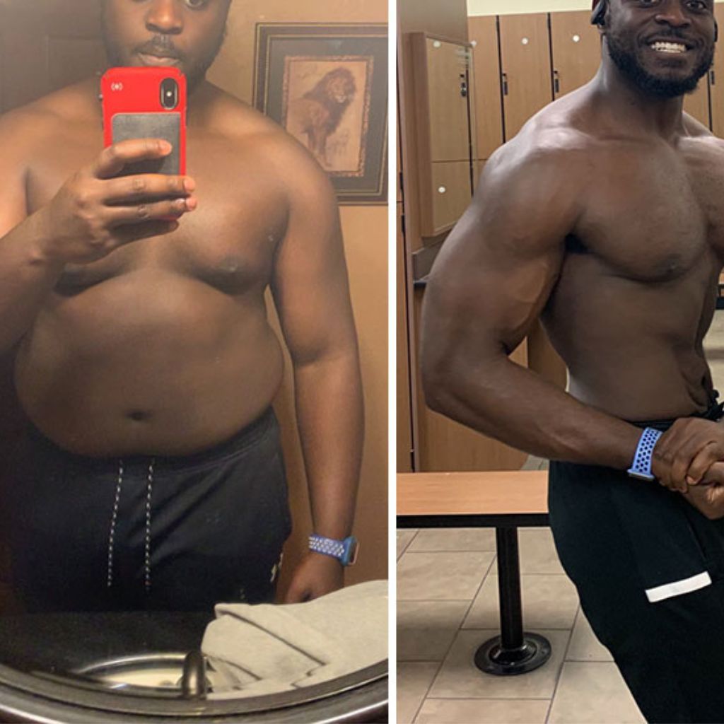Chukwudi 1 year transformation